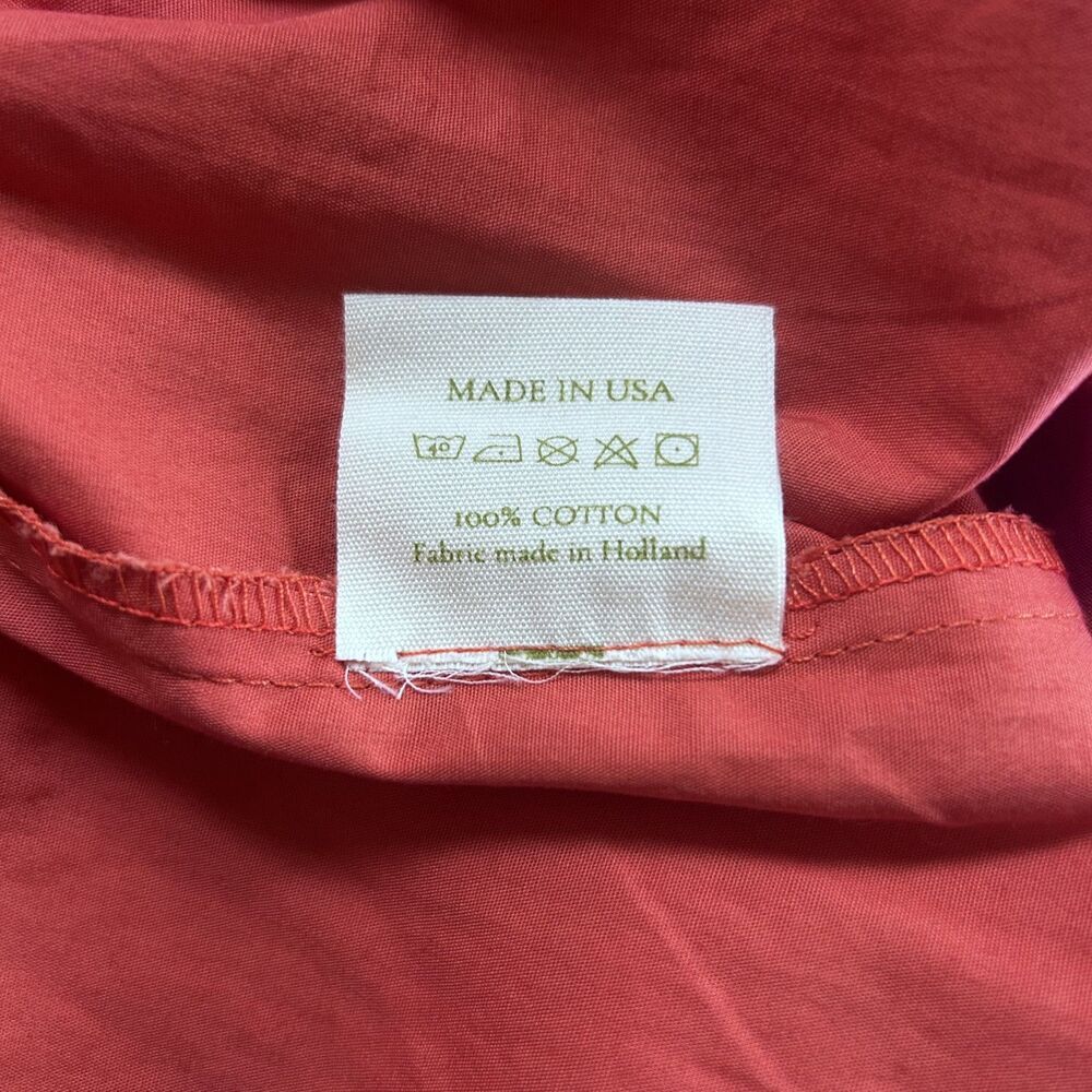 Parterre Margot Nwt Coral Cotton Maxi Dress Made In Usa — image 8 of 8